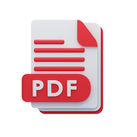 Archivo PDF  3D Icon