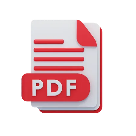 Archivo PDF  3D Icon