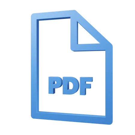 Archivo PDF  3D Icon