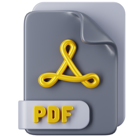 Archivo PDF  3D Icon