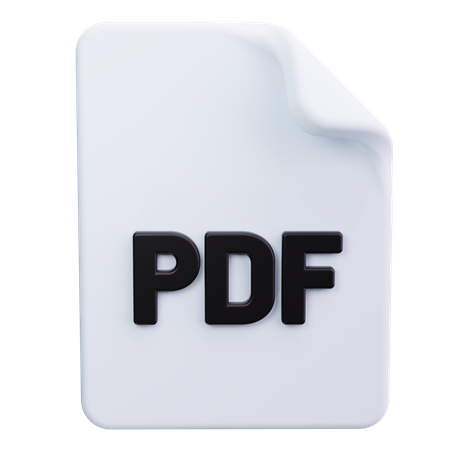 Archivo PDF  3D Icon