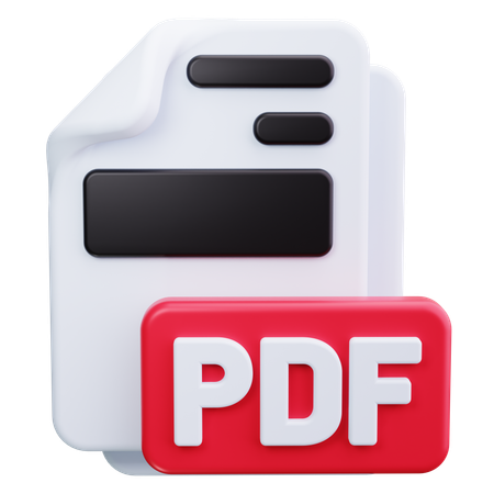 Archivo PDF  3D Icon