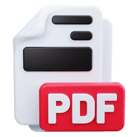 Archivo PDF  3D Icon