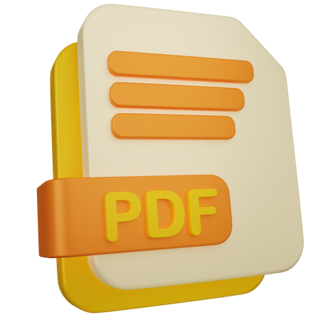Archivo PDF  3D Icon