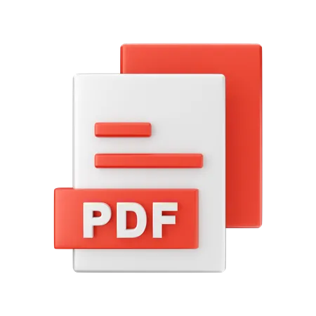 Archivo PDF  3D Illustration