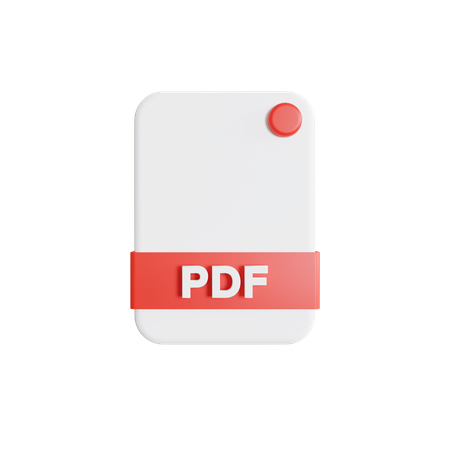 Archivo PDF  3D Icon