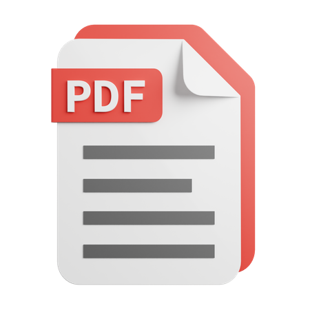 Archivo PDF  3D Icon