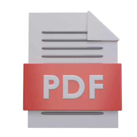 Archivo PDF  3D Icon