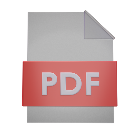 Archivo PDF  3D Icon