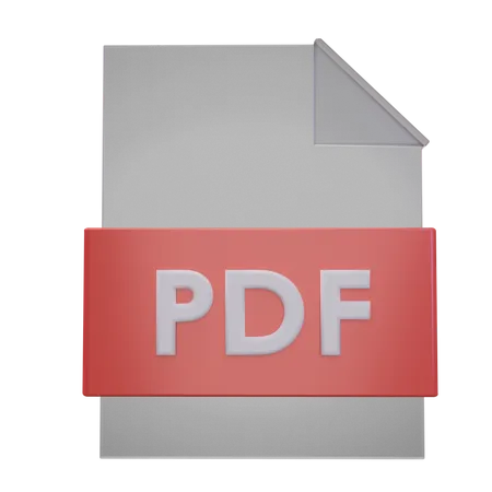 Archivo PDF  3D Icon