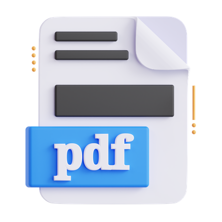 Archivo PDF  3D Icon