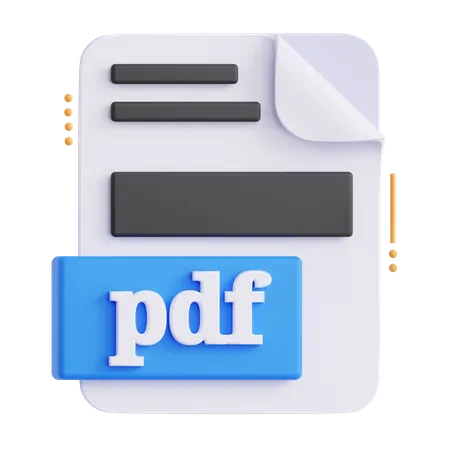 Archivo PDF  3D Icon