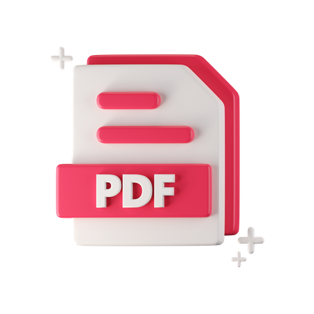 Archivo PDF  3D Icon