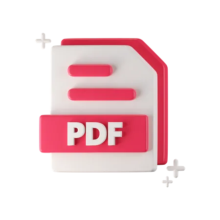 Archivo PDF  3D Icon