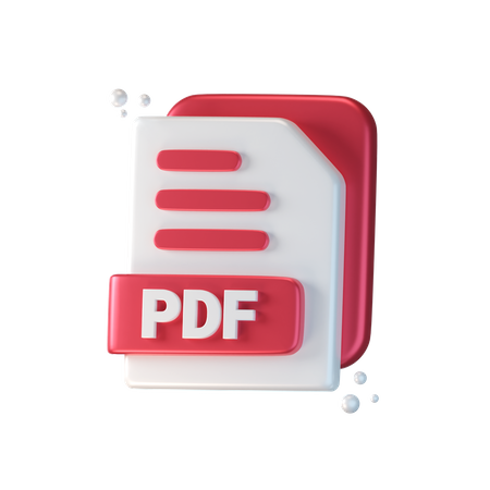 Archivo PDF  3D Icon