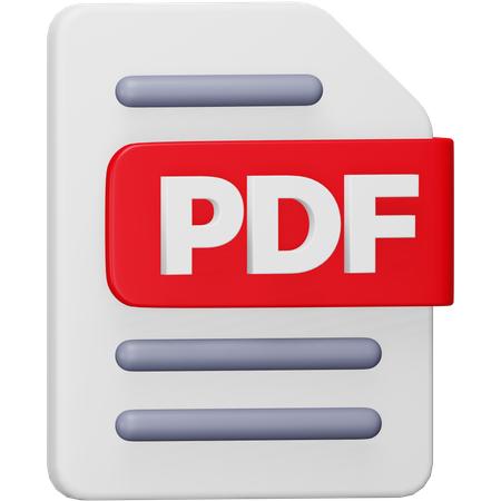 Archivo PDF  3D Icon