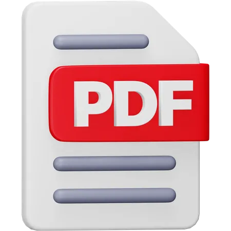 Archivo PDF  3D Icon