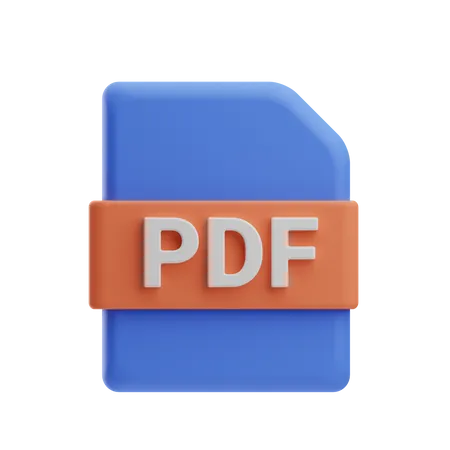 Archivo PDF  3D Icon