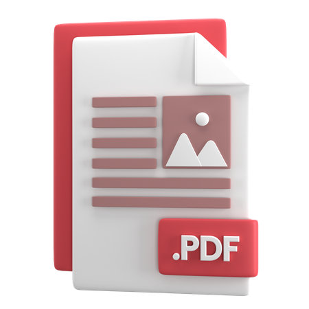 Archivo PDF  3D Icon