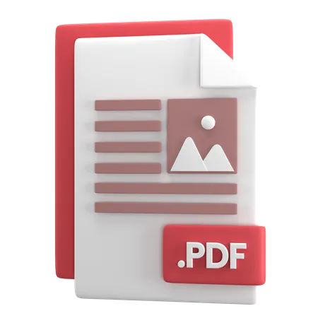 Archivo PDF  3D Icon