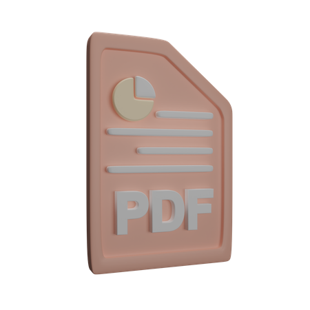 Archivo pdf  3D Icon