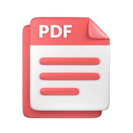 Archivo PDF  3D Icon