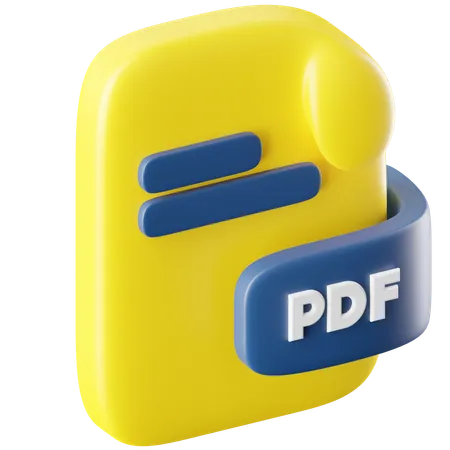 Archivo PDF  3D Icon