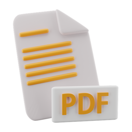 Archivo PDF  3D Icon