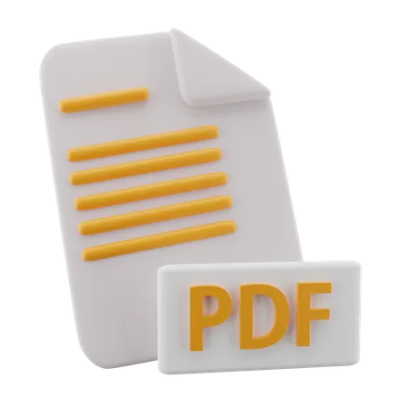 Archivo PDF  3D Icon