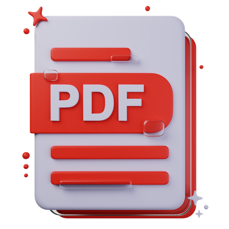 Archivo PDF  3D Icon