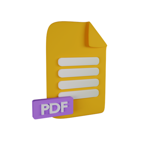 Archivo pdf en línea  3D Icon