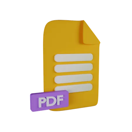 Archivo pdf en línea  3D Icon