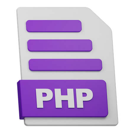 Archivo php  3D Icon