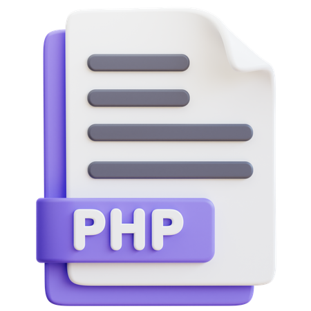 Archivo php  3D Icon