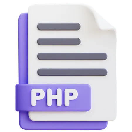 Archivo php  3D Icon