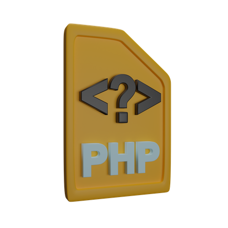 Archivo php  3D Icon