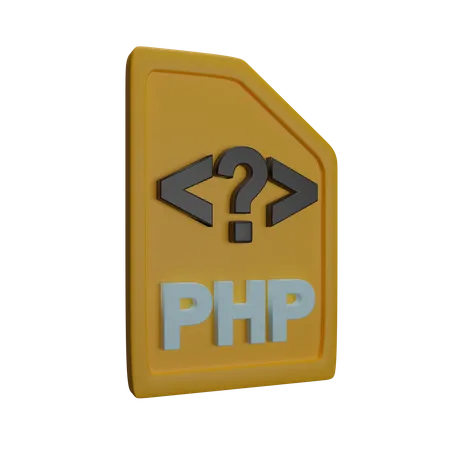 Archivo php  3D Icon