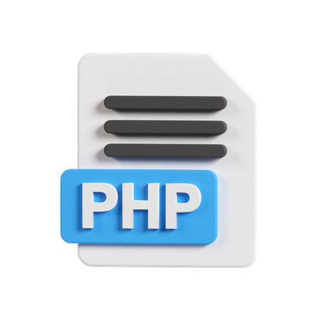 Archivo php  3D Icon