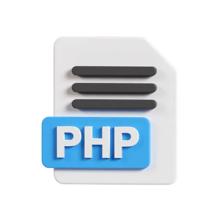 Archivo php  3D Icon