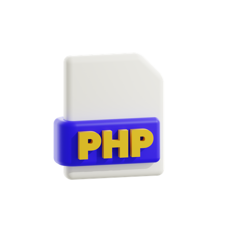 Archivo php  3D Icon