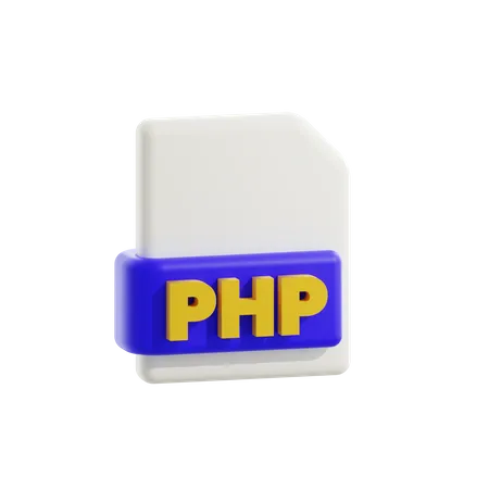 Archivo php  3D Icon