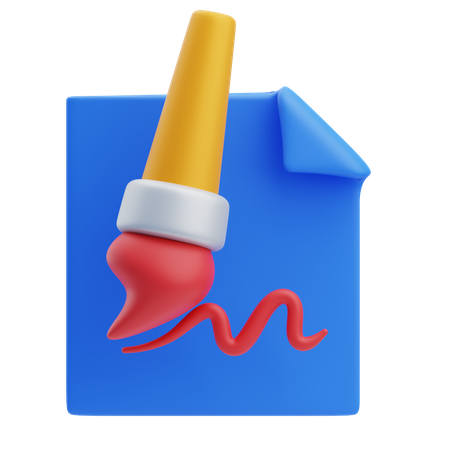 Archivo de pintura  3D Icon