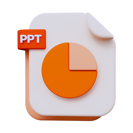 Archivo ppt  3D Icon