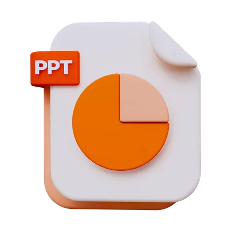 Archivo ppt  3D Icon