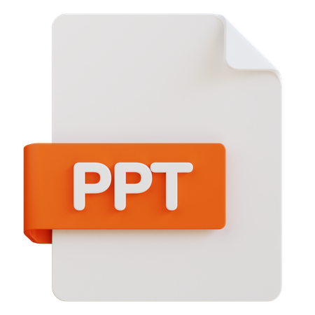 Archivo ppt  3D Icon