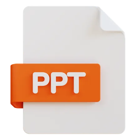 Archivo ppt  3D Icon