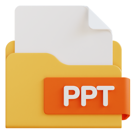 Archivo ppt  3D Icon