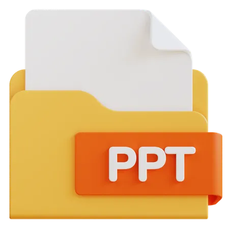 Archivo ppt  3D Icon