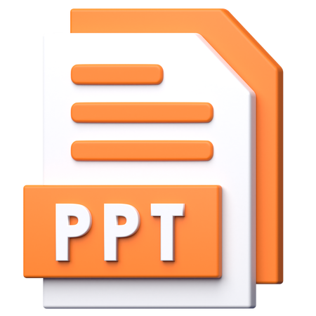 Archivo ppt  3D Icon