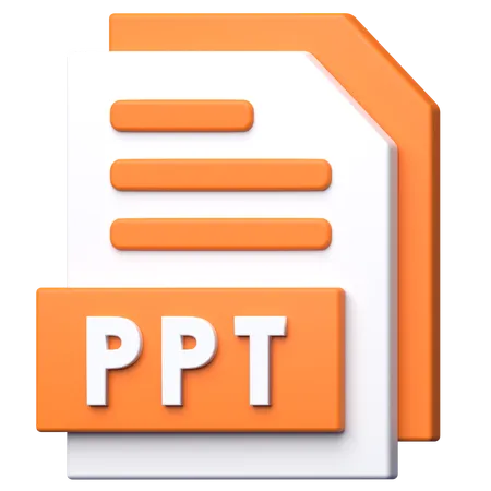 Archivo ppt  3D Icon